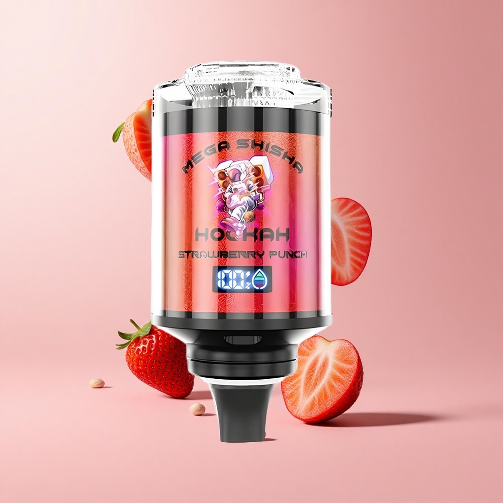 Strawberry Punch JNR Mega Shisha 100K 60mL 2200mAh Desktop