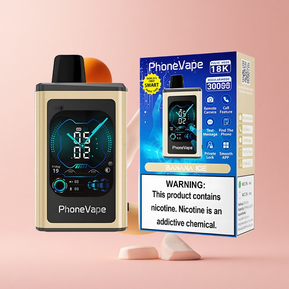 Banana Ice JNR PhoneVape 30000 Turbo Rechargeable Disposable Vape