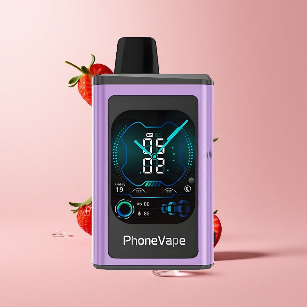 Strawberry Ice JNR PhoneVape 30000 Turbo App Disposable Vape