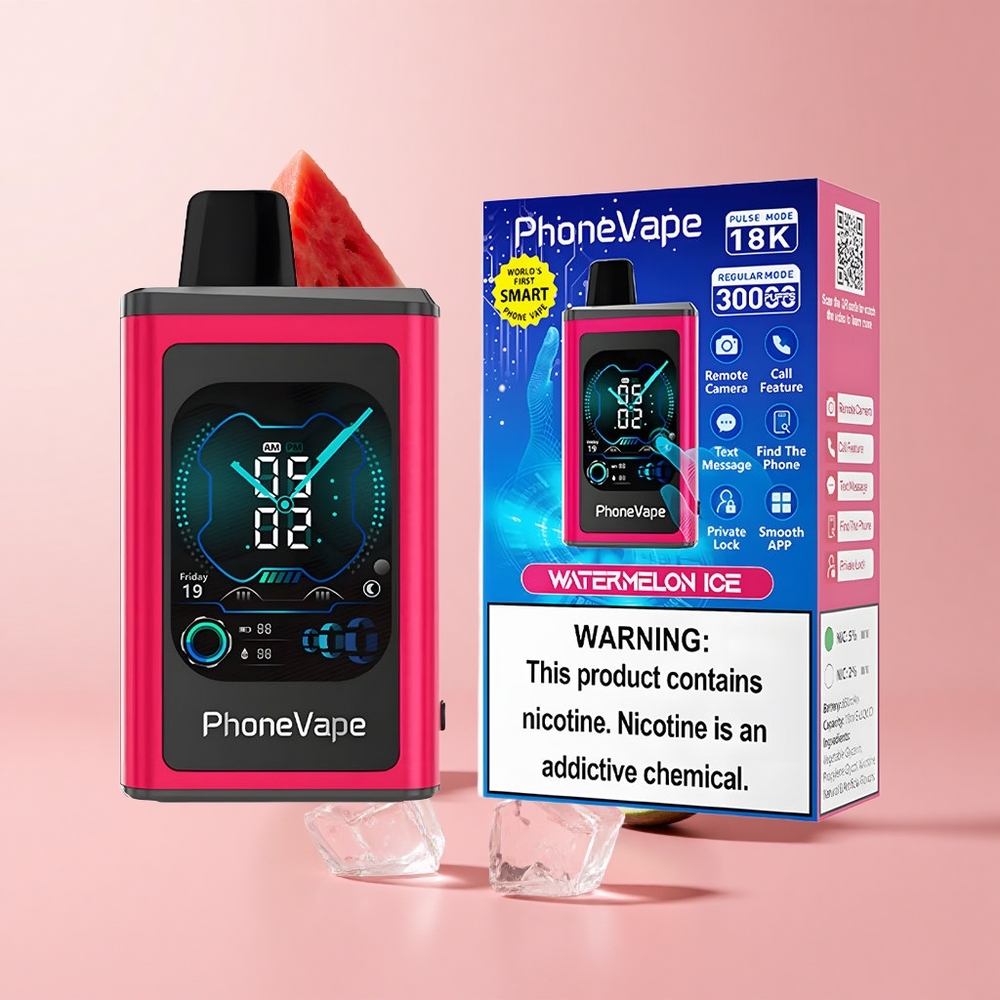 Watermelon Ice JNR PhoneVape 30000 Turbo Rechargeable Disposable Vape
