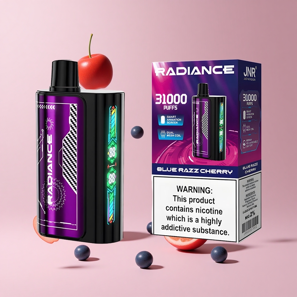 Blue Razz Cherry JNR Radiance 31000 Puffs Dual Mesh Rechargeable