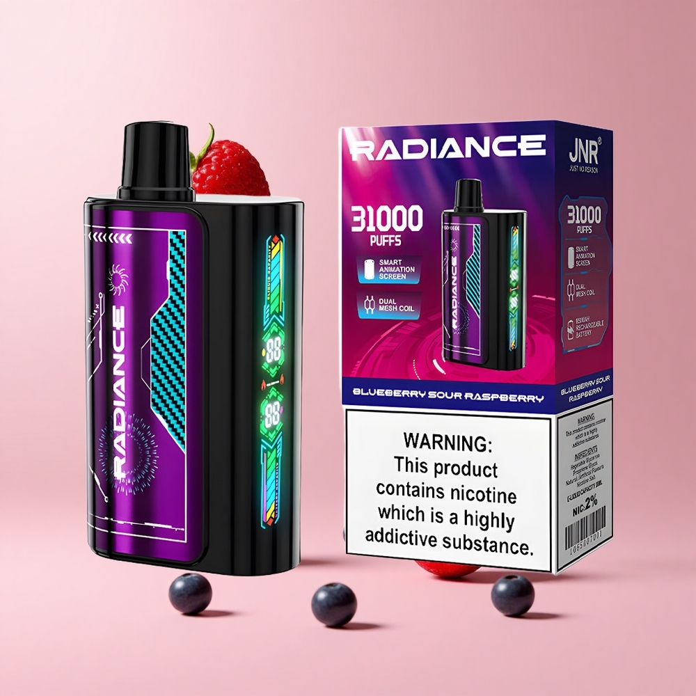 Blueberry Sour Raspberry JNR Radiance 31000 Puffs Dual Mesh Disposable Vape