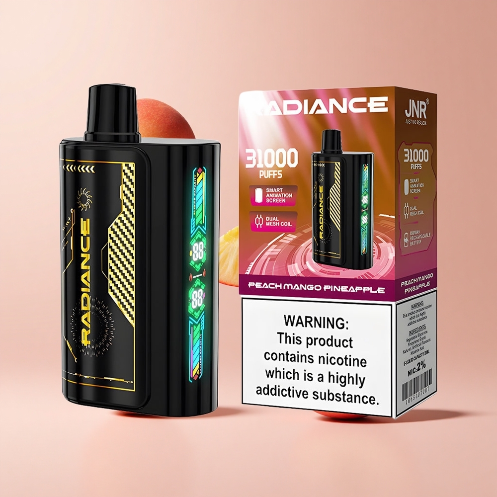 Peach Mango Pineapple JNR Radiance 31000 Puffs Dual Mesh Disposable Vape