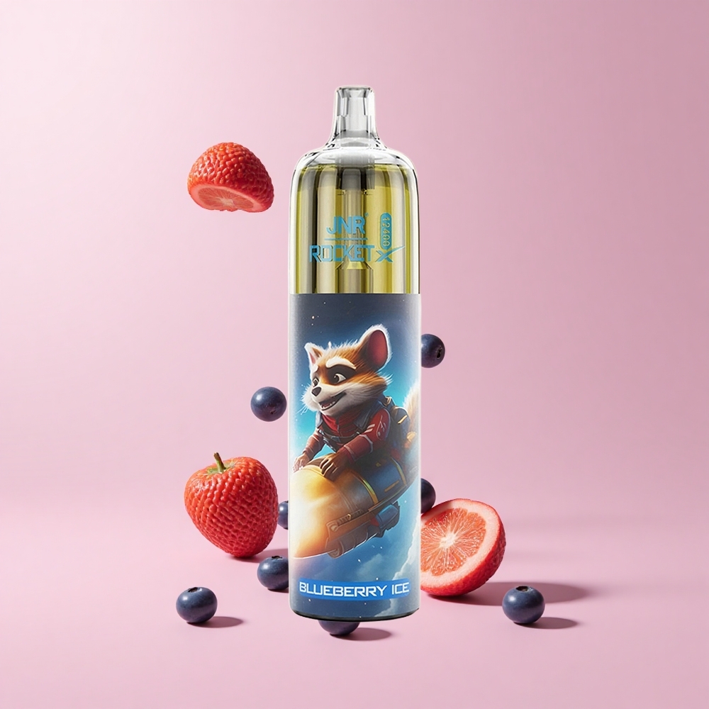 Blueberry Ice JNR Rocket-X 12400 Puffs Adjustable Airflow RGB