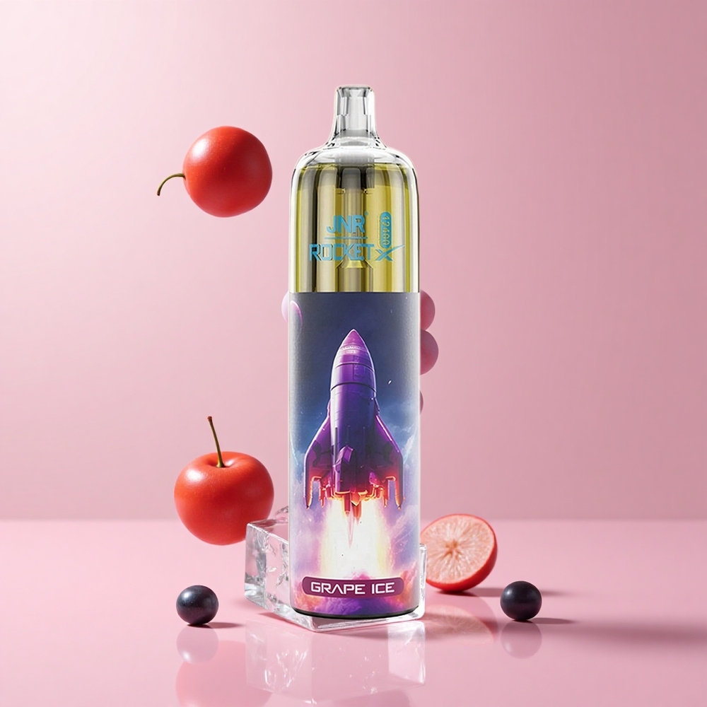 Grape Ice JNR Rocket-X 12400 Puffs Adjustable Airflow RGB Mesh