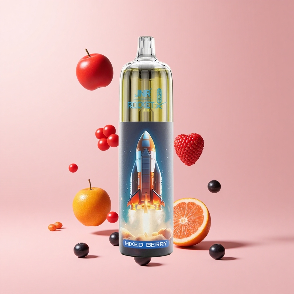 Mixed Berry JNR Rocket-X 12400 Puffs Adjustable Airflow RGB Disposable Vape