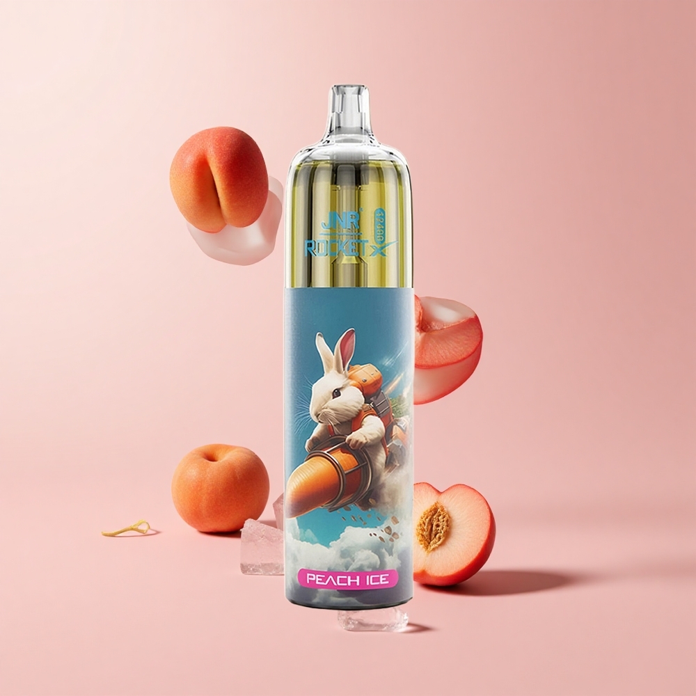 Peach Ice JNR Rocket-X 12400 Puffs RGB Mesh