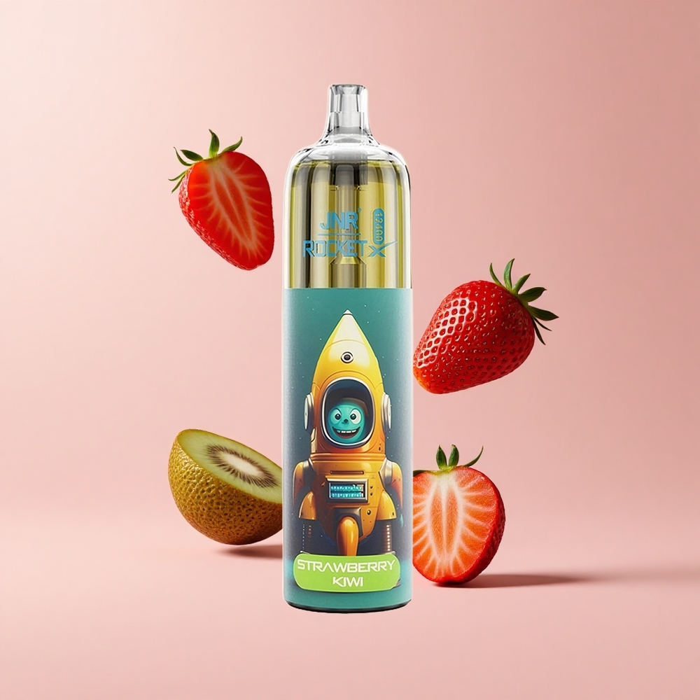 Strawberry Kiwi JNR Rocket-X 12400 Puffs Mesh Coil Disposable Vape