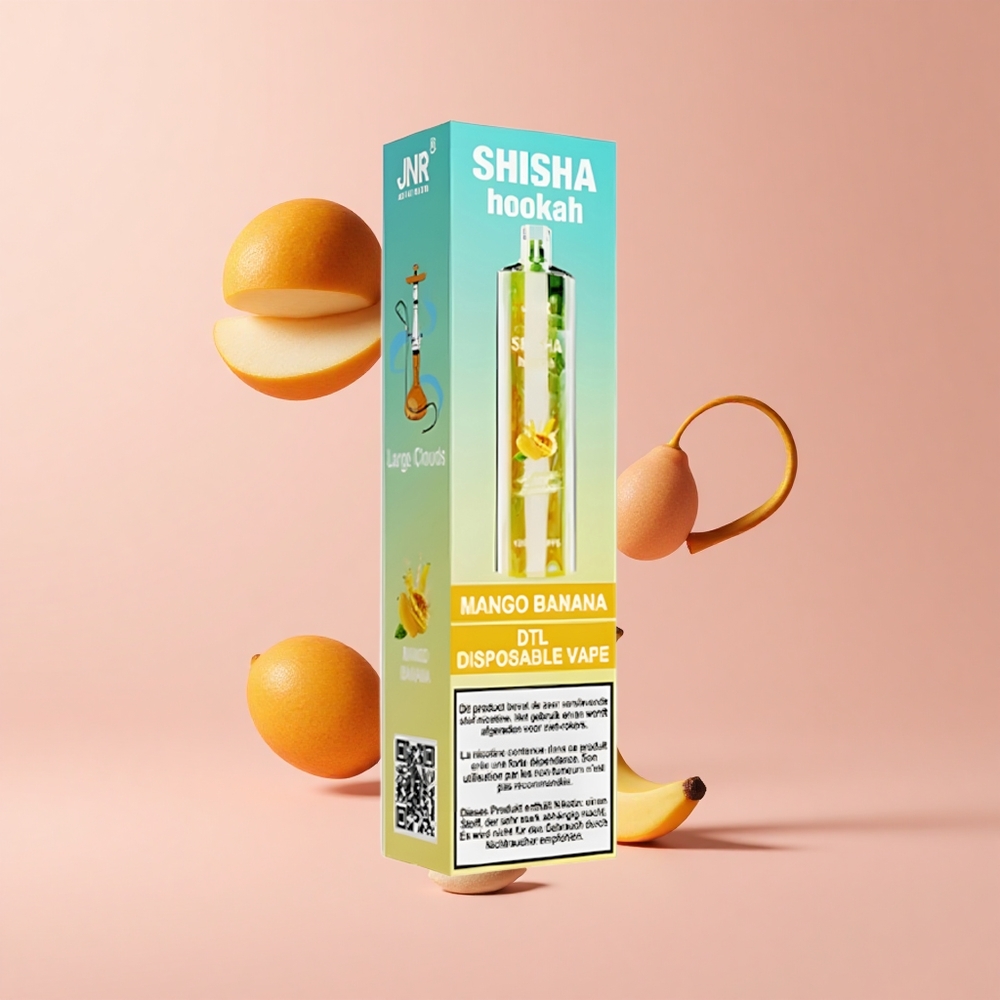 Mango Banana JNR Shisha Hookah 12000 Puffs 750mAh 24ml Type-C
