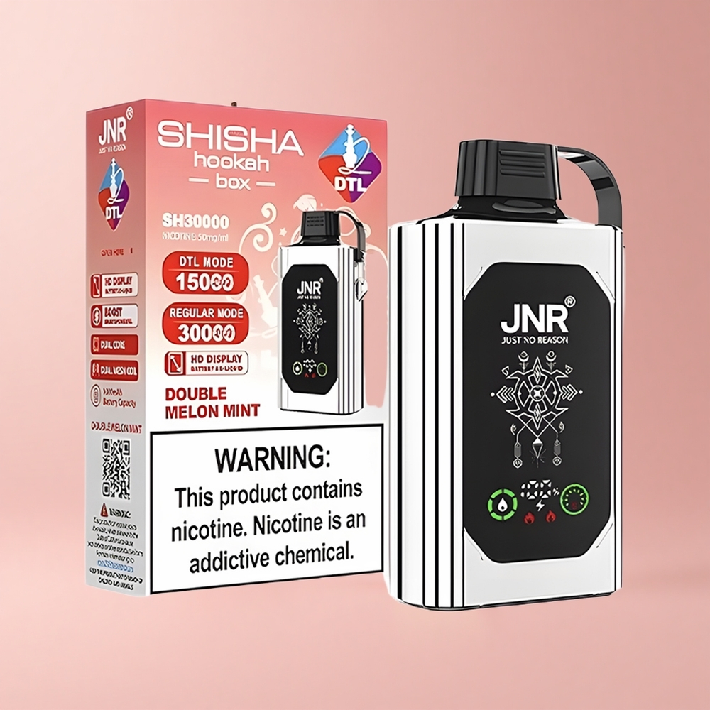 Double Apple JNR Shisha Hookah Box 20500 Puffs HD Display Dual Mesh Coil