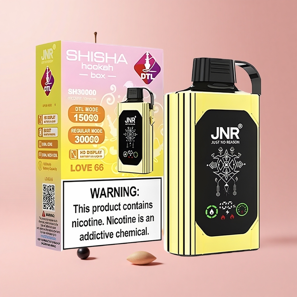 Love 66 JNR Shisha Hookah Box 20500 Puffs 25ml Dual Mesh Disposable Vape