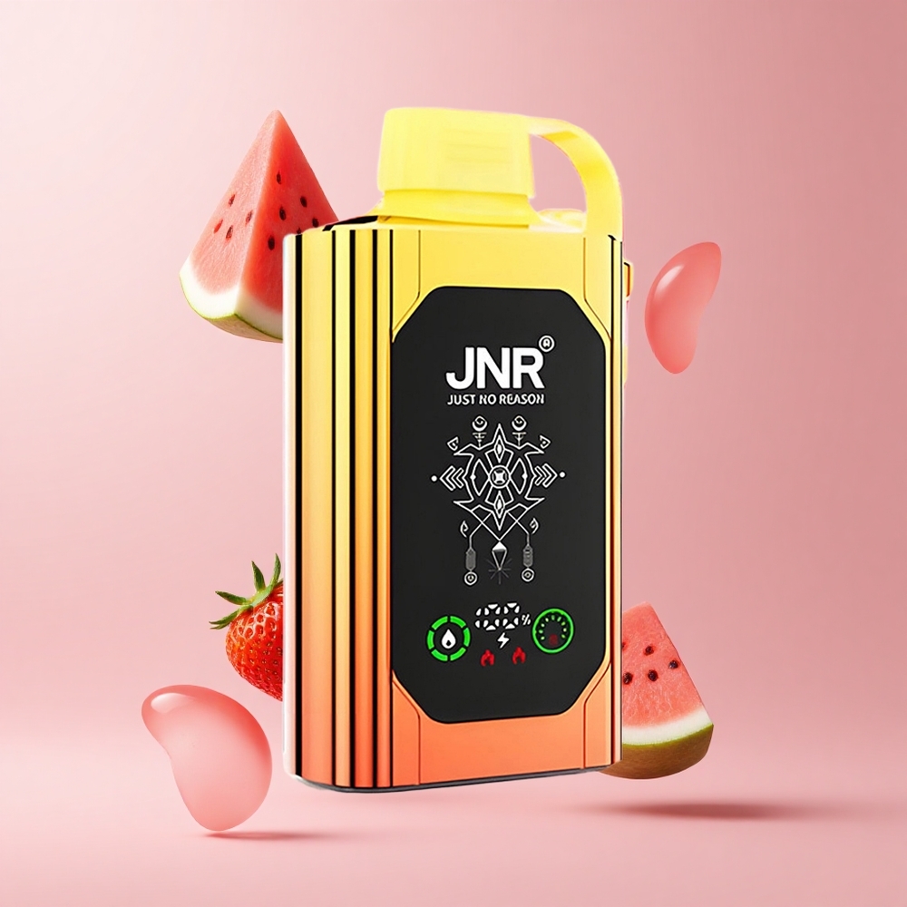 Watermelon Strawberry Bubblegum JNR Shisha Hookah Box 20500 Puffs HD Display Dual Mesh Coil