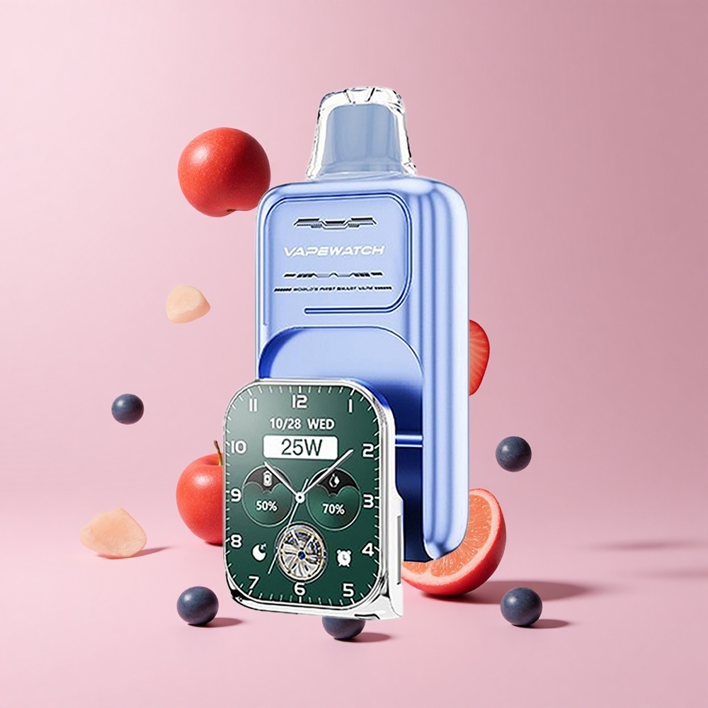 Blue Razz Ice JNR VapeWatch 30000 Puffs 19mL 5% Nicotine Dual Mesh
