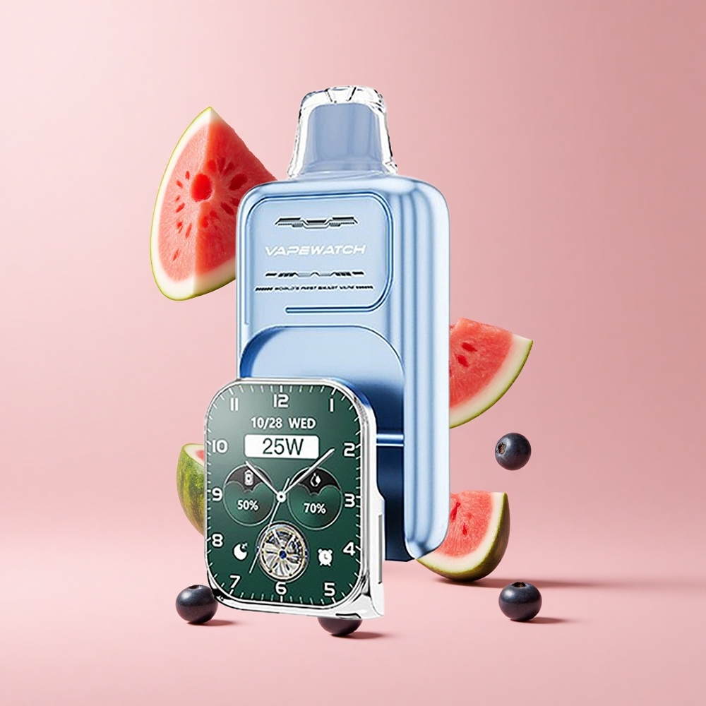 Blueberry Watermelon JNR VapeWatch 30000 Puffs 19mL 5% Nicotine Dual Mesh
