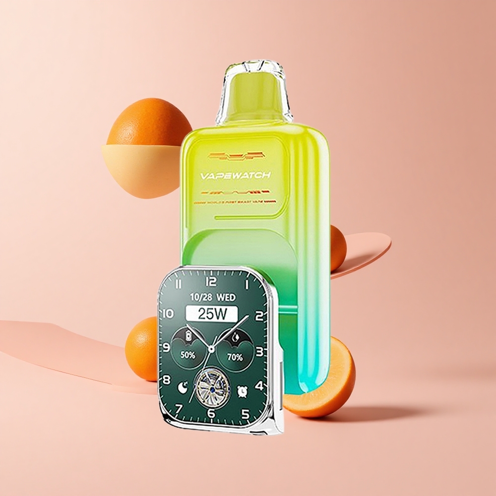 Orange Mango JNR VapeWatch 30000 Puffs 19mL 5% Nicotine Dual Mesh