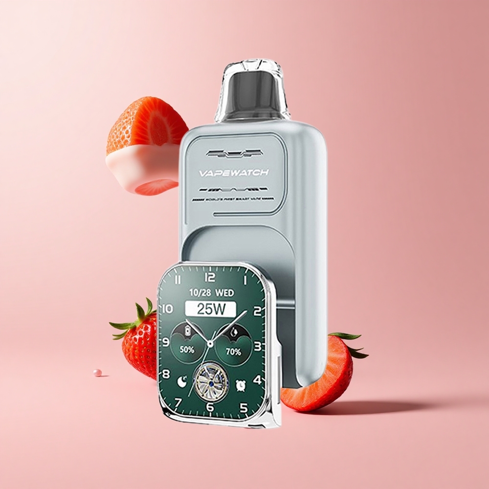 Strawberry Ice JNR VapeWatch 30K Puffs 19mL 5% Nicotine Dual Mesh