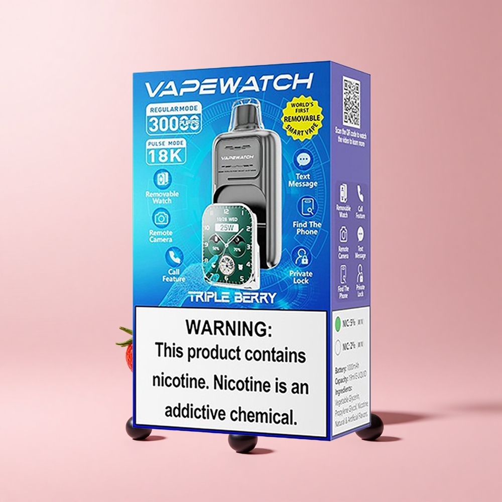 Triple Berry JNR VapeWatch 30000 Puffs 19mL 5% Nicotine Dual Mesh