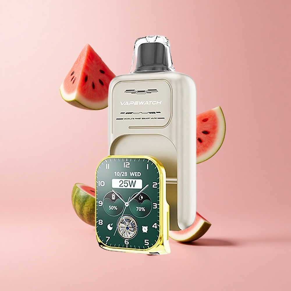 Watermelon Ice JNR VapeWatch 30000 Puffs 19mL Dual Mesh 5% Nicotine