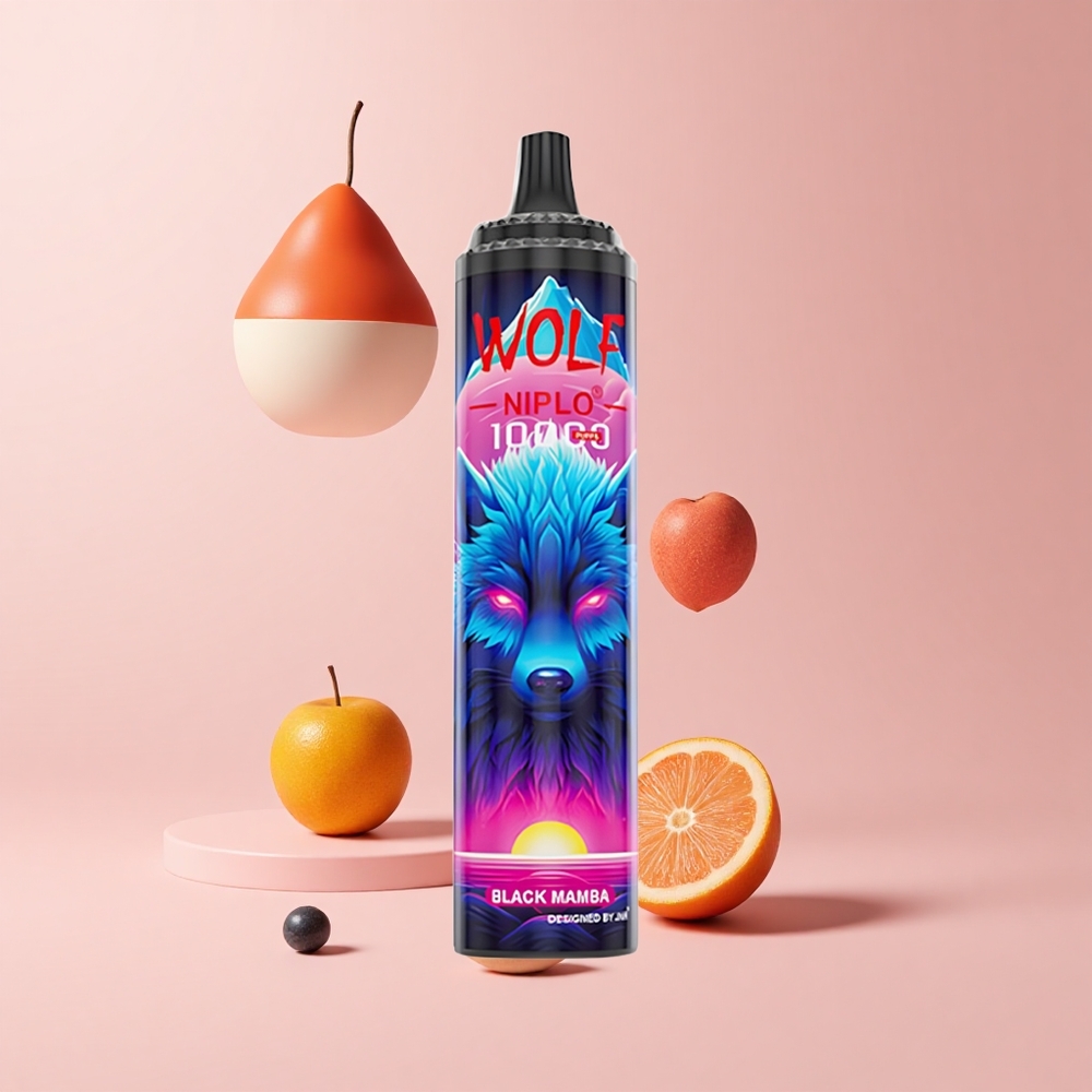 Black Mamba JNR Wolf Niplo 10000 Puffs 20ml 0%,2%,5% Nicotine Mesh