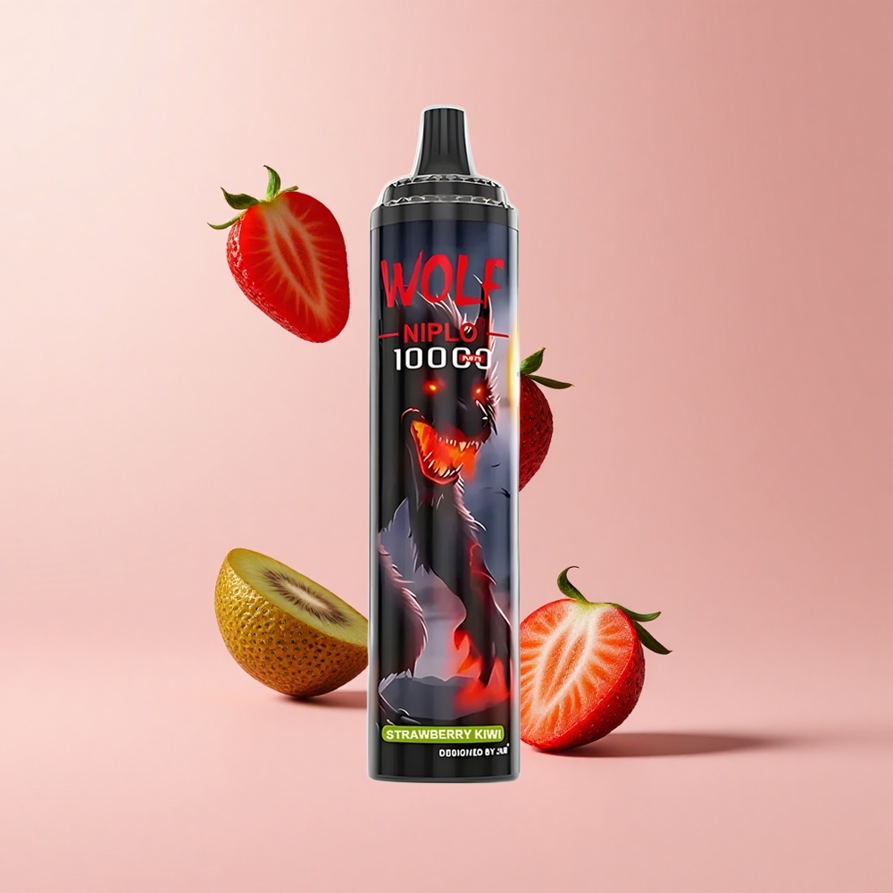 Strawberry Kiwi JNR Wolf Niplo 10000 Puffs 20ml 650mAh Type-C