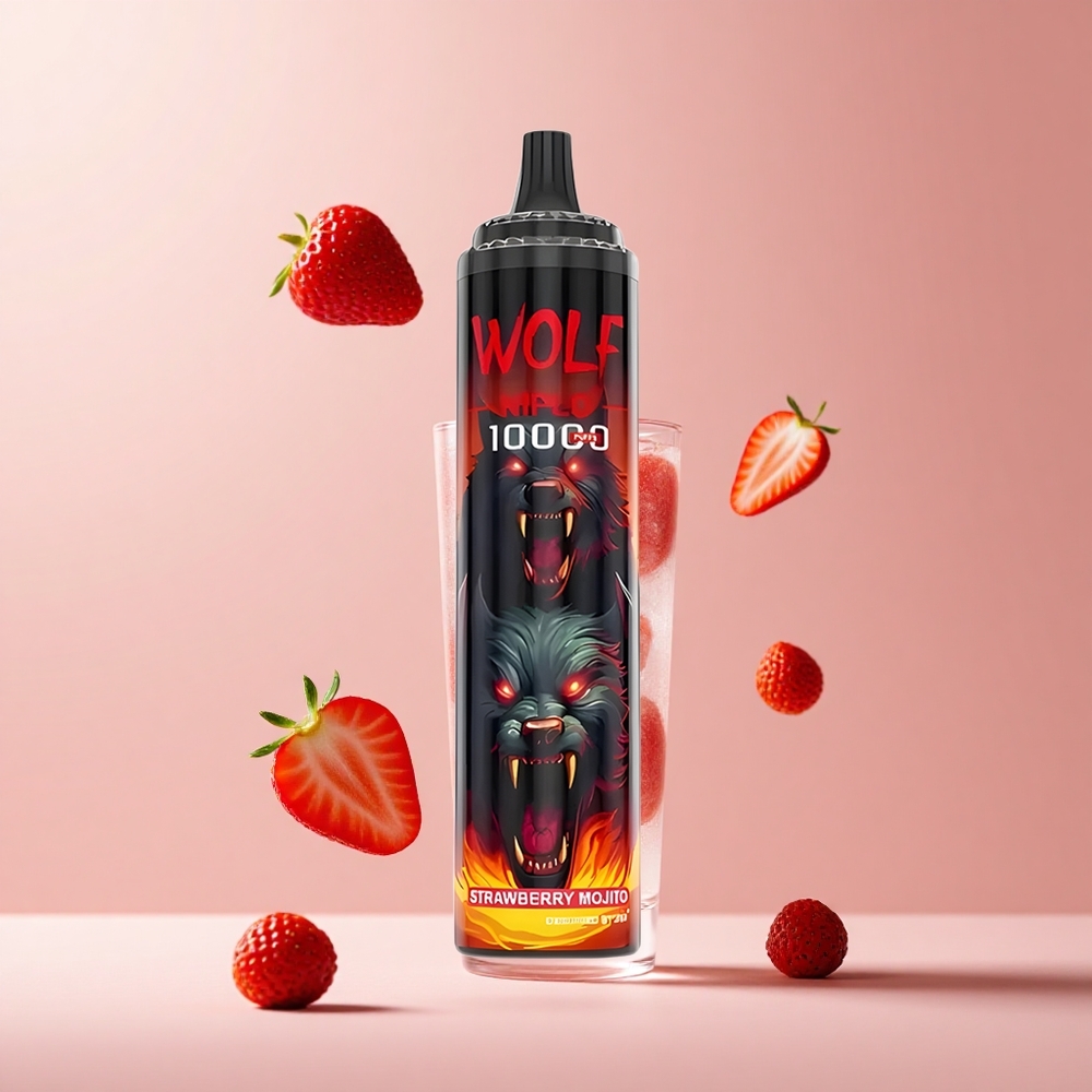Strawberry Mojito JNR Wolf Niplo 10000 Puffs 20ml Mesh 1.0 Ohm