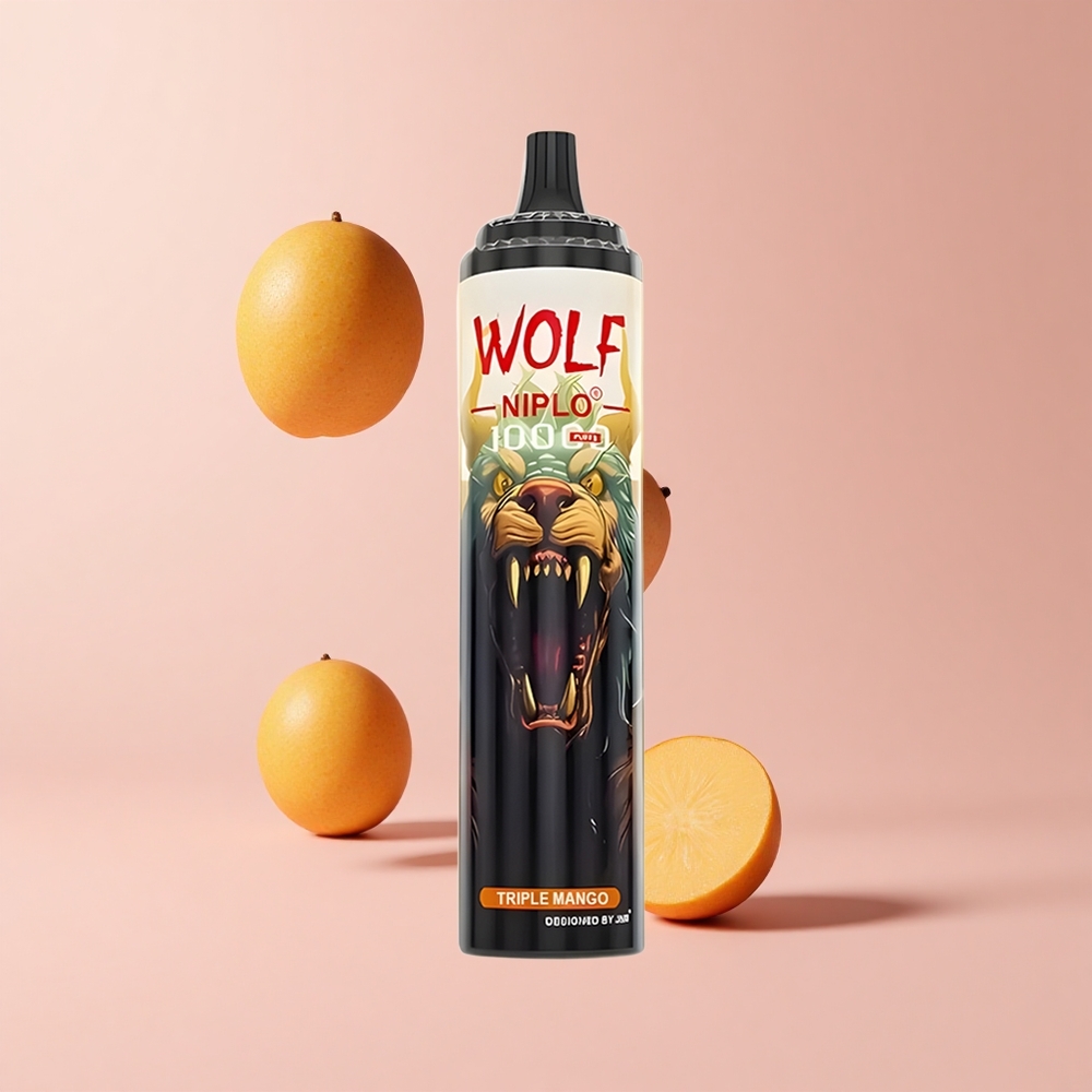 Triple Mango JNR Wolf Niplo 10000 Puffs 20ml 0%,2%,5% Nicotine Mesh