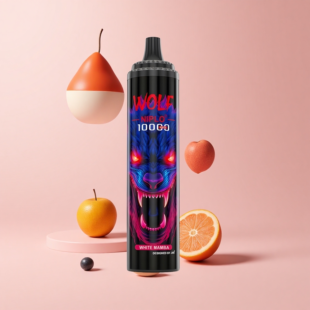 White Mamba JNR Wolf Niplo 10000 Puffs 20ml 0%,2%,5% Nicotine