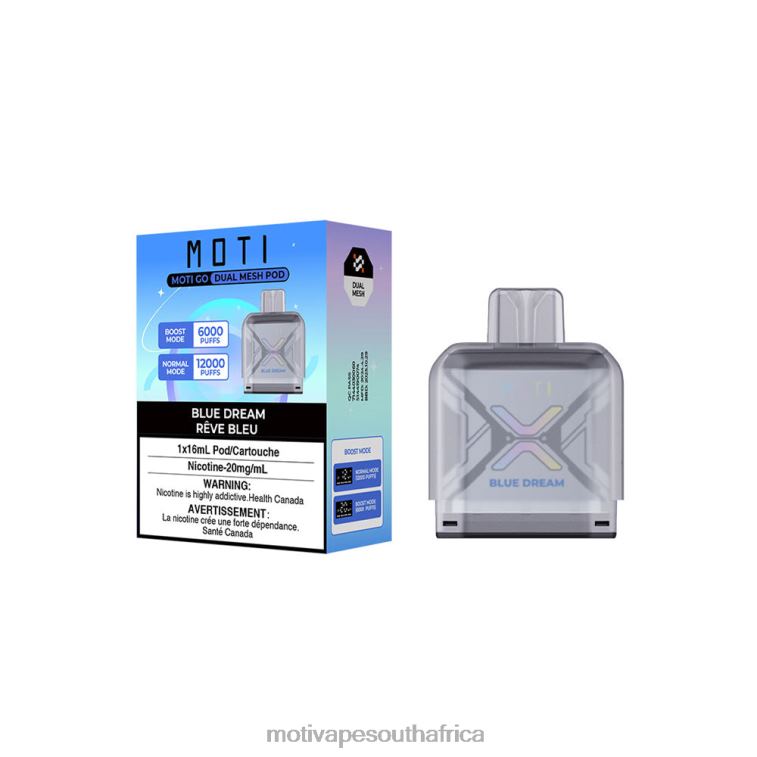 Moti Vape South Africa | MOTI Go Pro Disposable Pod Fresh Mint VHR2D91