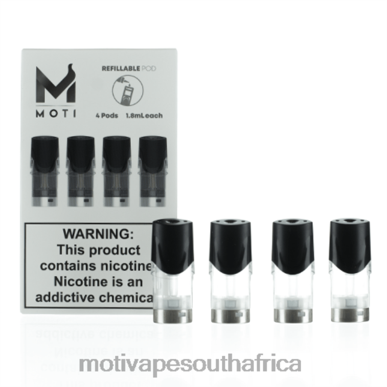 Moti Vape 5000 Puffs | MOTI Refillable Replacement Pod Cartridges (Pack of 4) VHR2D74