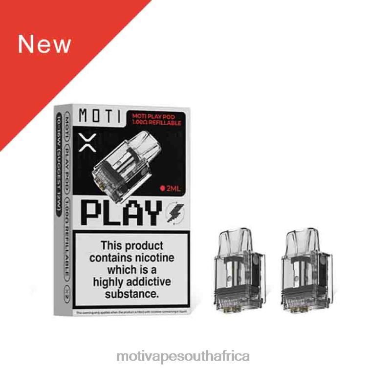 Moti Vape South Africa | MOTI Play Pod 1.00 Ohm Refillable 1PC VHR2D121