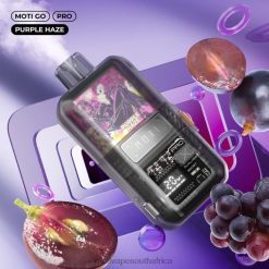 Moti Vape For Sale | MOTI Go Pro Disposable Vape (5%, 12000 Puffs) Purple Haze VHR2D19